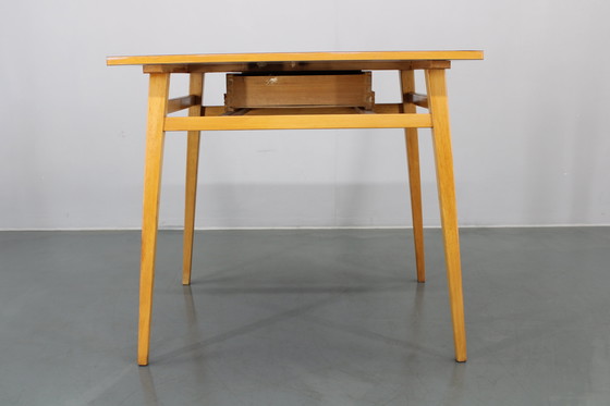 Image 1 of 1960s Side Table with Formica Top and Drawer, Czechoslovakia