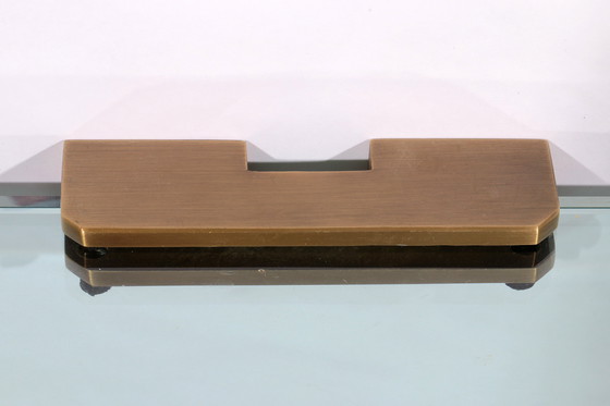 Image 1 of Peter Ghyczy, mobiletto da parete in ottone molto raro, modello R16, 1970