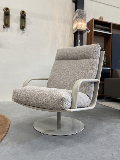 Leolux Kudo Draai fauteuil Boucle stof 