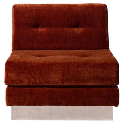 Alain Delon Hollywood Regency Armchair for Maison Jansen