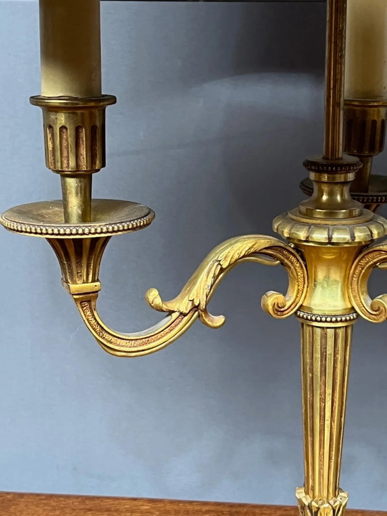 Lampe de style Louis XV. Bronze massif doré. (photo 4 sur 7)