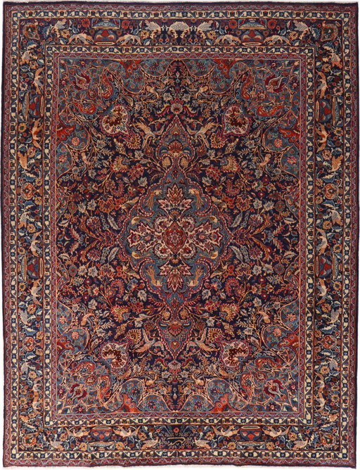 Persian carpet Kashmar 3.90 x 302 Oriental carpet fine No. 1115