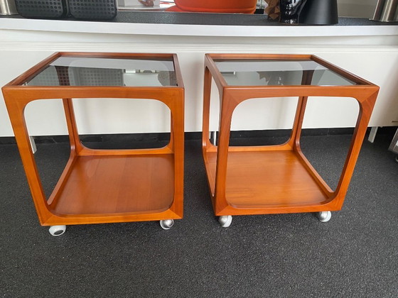 Image 1 of vintage design teak coffee table, Wilhem Renz