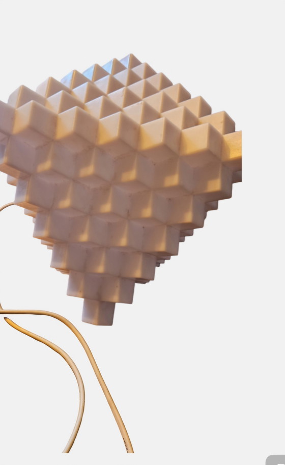 Image 1 of Vintage Nielsen Light “Babylon” table lamp/wall lamp – Scandinavian geometric design – 1990s