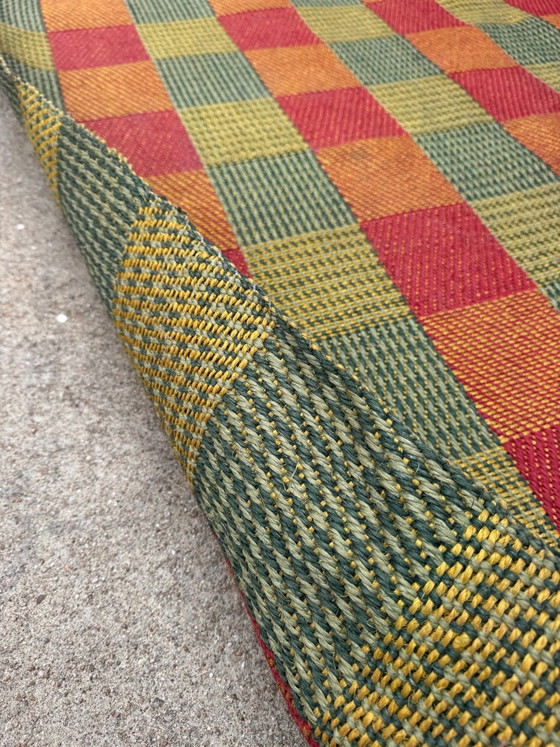 Grande Tappeto Kilim Scandinavo in Juta anni '60, Tappeti, Tessile, Multicolore (foto 5 di 15)
