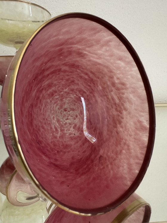 Image 1 of Coupes à glace multicolore cristal vénitien 