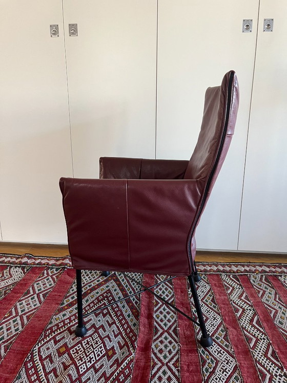 Image 1 of 4 poltrone Montis Chaplin – in pelle bordeaux