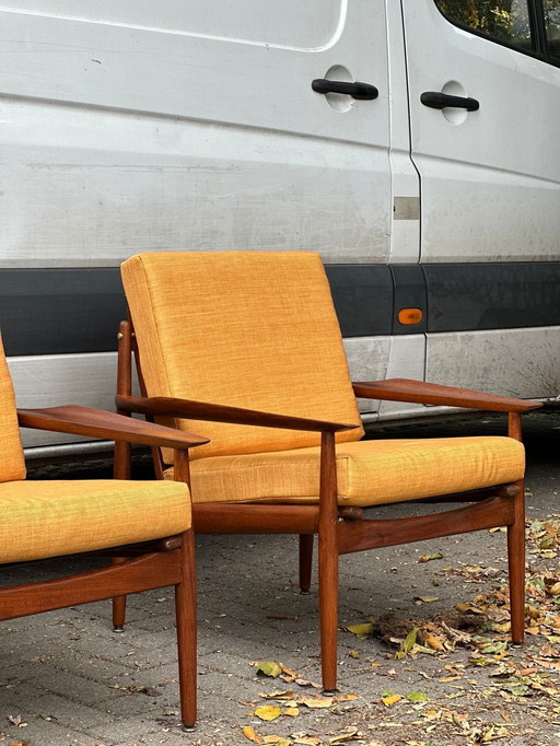 Set di 2 sedie da salotto, Arne Vodder, Danimarca 1960