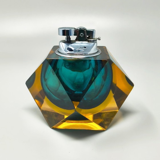 Image 1 of Briquet de table en verre de Murano Sommerso des années 1960, par Flavio Poli pour Seguso