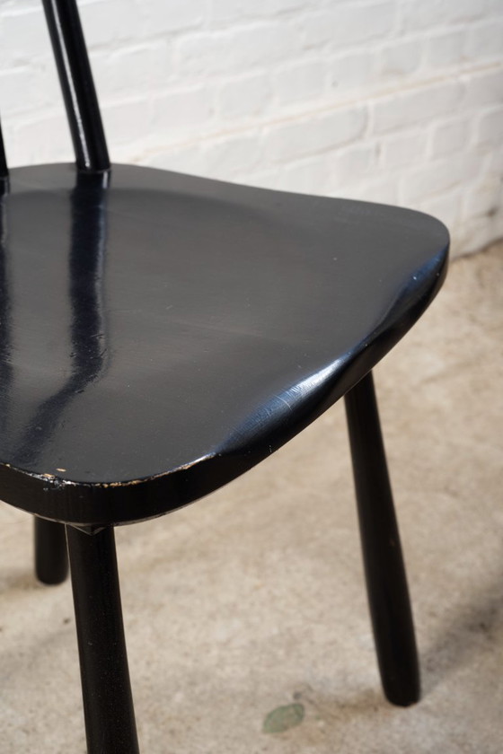 Image 1 of 6 sedie da pranzo "Windsor" di Jørgen Anker Heegaard, Fritz Hansen, 1940