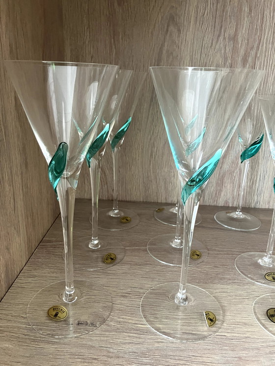 Image 1 of Compleet Glasservies Kristal +/-1990 Handgemaakt