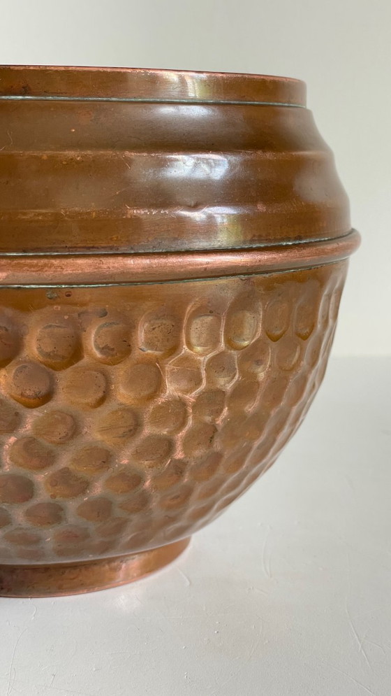 Image 1 of VILLEDIEU Vaso per piante vintage in rame