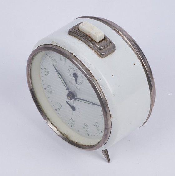 Image 1 of Vintage Kienzle metal alarm clock