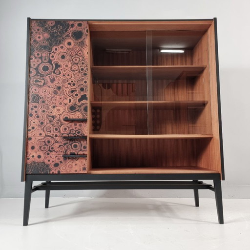 Vintage Brown Vitrine, 1970s