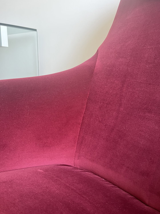 Image 1 of B&amp;B Italia Kalos Sillón - Terciopelo Rojo