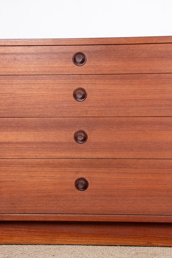 Image 1 of Große Doppelkommode mit 8 Schubladen aus Teakholz von Borge Mogensen für Karl Andersson & Söner, 1960.