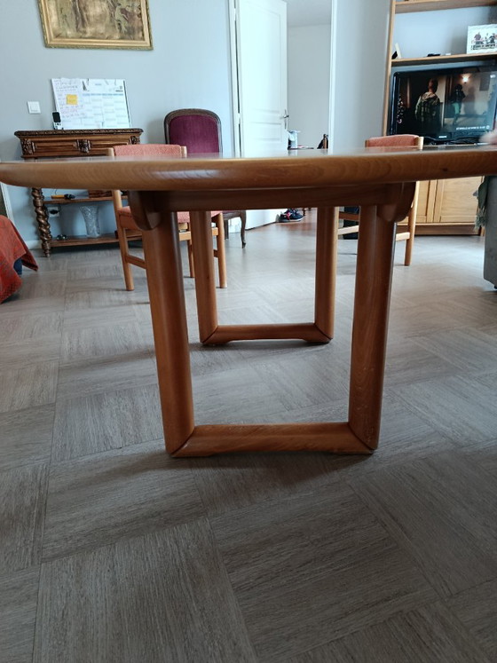 Oval table in solid elm from the Chauvin workshop – Dining tables, Wood, Textile (photo 8 of 12)