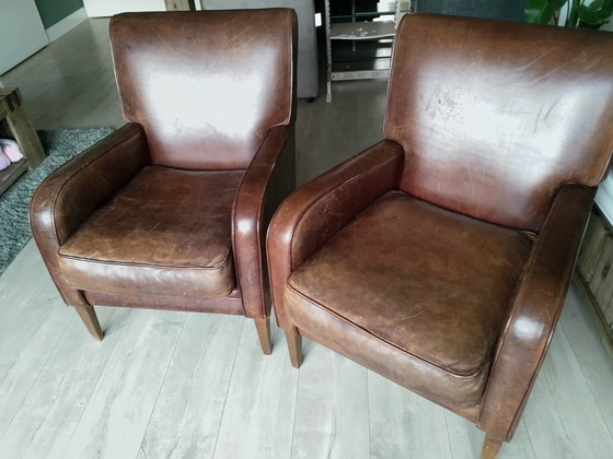 Image 1 of Elegant sheepskin armchairs