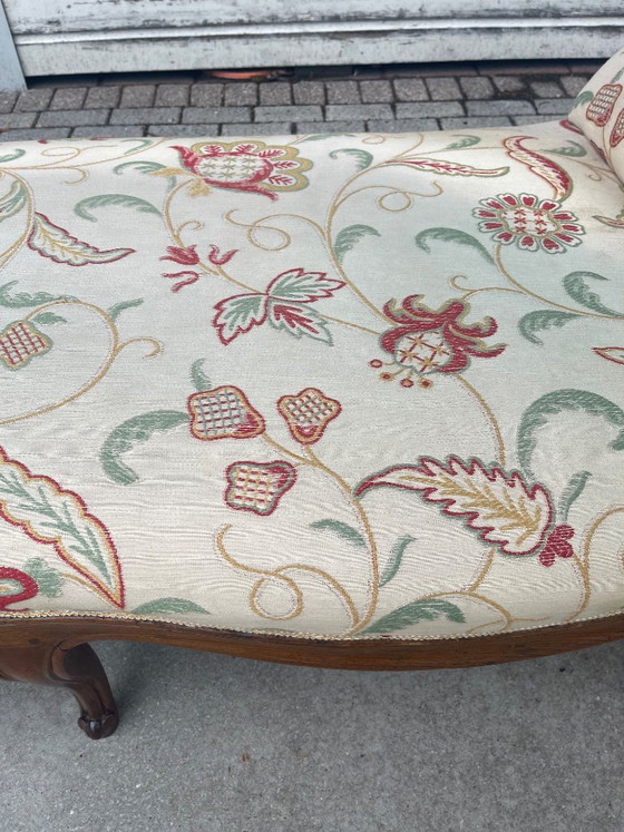 Sofá cama/canapé italiano de mediados de siglo de la década de 1950 – Camas de día, Textile, Wood (photo 5 of 10)