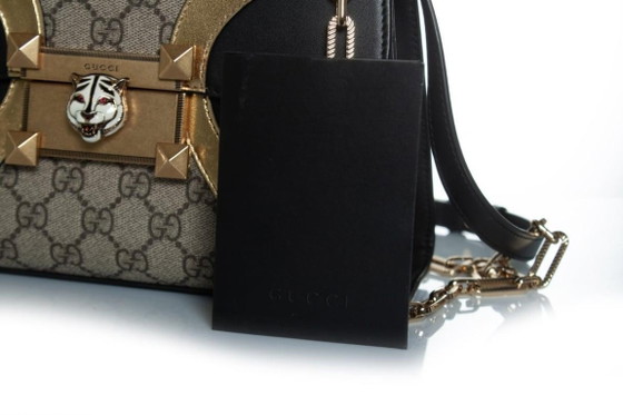 Image 1 of Gucci, Supreme Monogram Osiride-Tasche mit Henkel