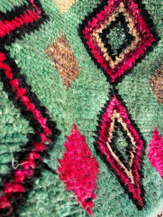 Image 1 of Boujad Runner Rug – 75x370 cm Moroccan Pastel Wool Hallway Carpet 