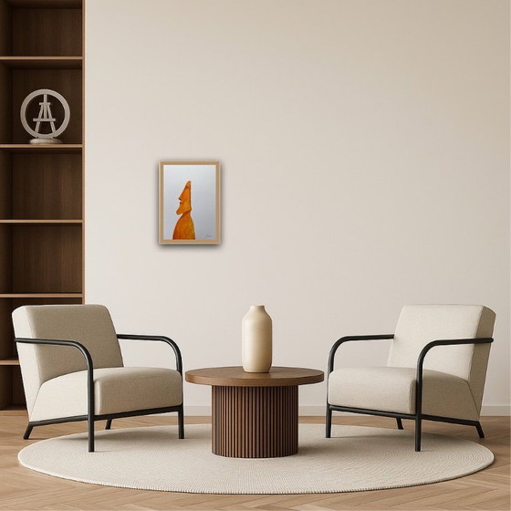 Image 1 of Inkt op wit papier.  Formaat 30x21cm.