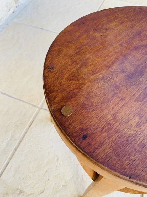 Sgabello vintage in legno curvato di Baumann, circa anni '50 – Sgabelli (photo 6 of 21)