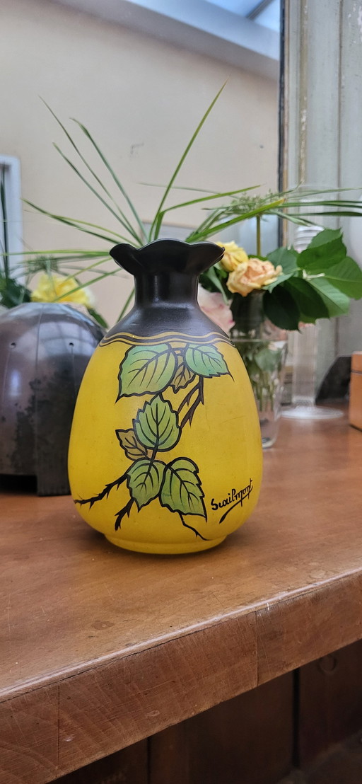 Vase En Verre Art Déco