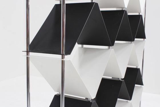 Image 1 of Libreria divisoria vintage italiana cromata