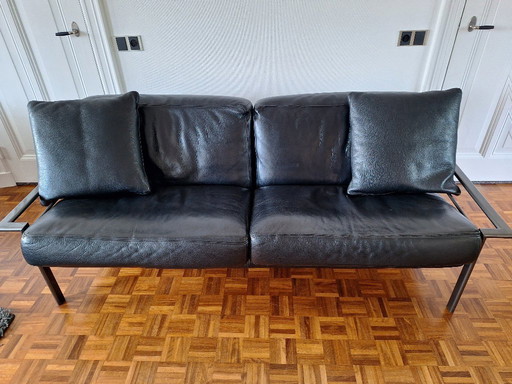 Design banken zwart leer
