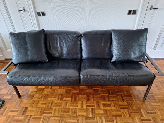 Image 1 of Design banken zwart leer