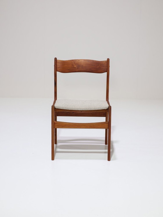 Image 1 of 6 sedie da pranzo in teak danese Burchardt Nielsen