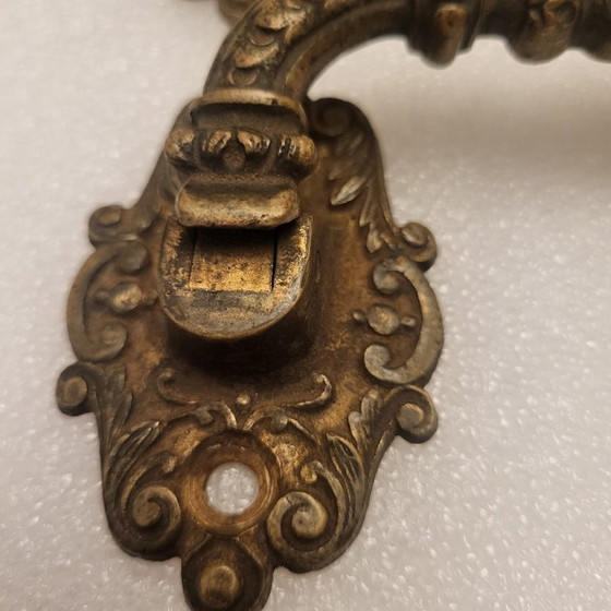 Image 1 of 2 poignées en bronze, Directoire, signé et numéroté 