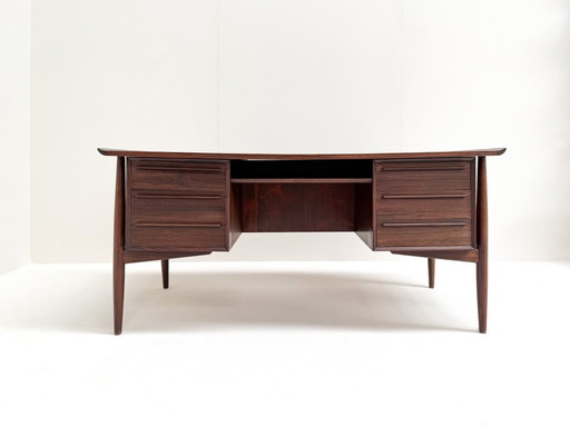 Bureau Arne Vodder en palissandre pour H.P. Hansen, Danemark, années 1960