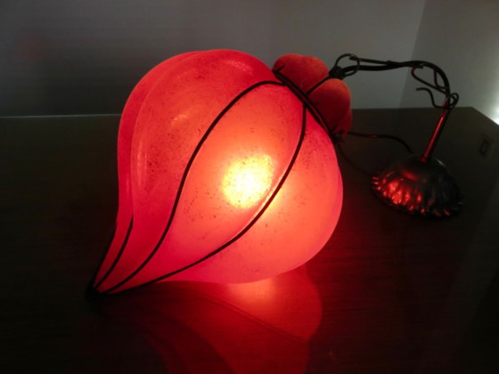 Lanterna veneziana in vetro di Murano rosso satinato – Lampade a sospensione (photo 6 of 17)