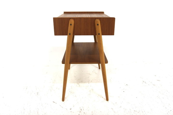 Table de Chevet Scandinave en Teck de AB Carlströms, Sweden, 1960, Tables de nuit, Scandinavian (photo 3 sur 6)