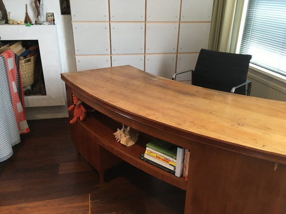Image 1 of 1930s Pearwood Desk
