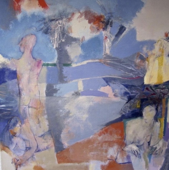 Image 1 of Michael Lasoff Schilderij op Canvas H130xB120