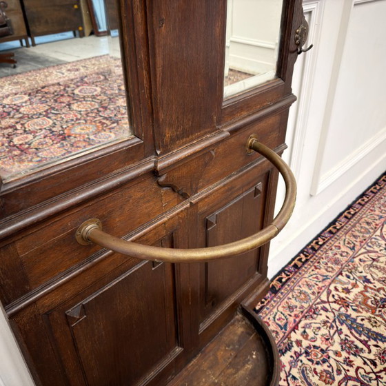 Classic English Wardrobe Coat rack – Glass, Wood (photo 14 of 15)