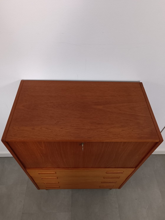 Image 1 of Vintage Danish Wall Cabinet/Secretaire By Westergaards Møbelfabrik