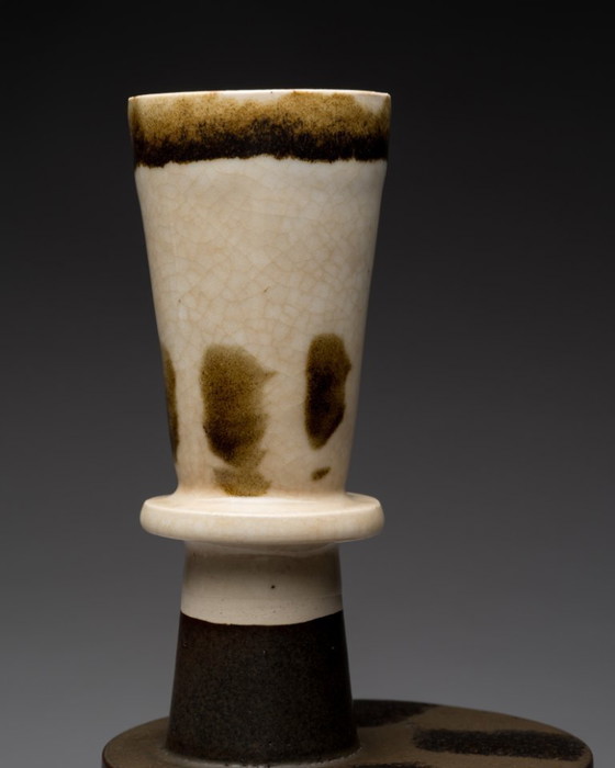 Image 1 of Friedhelm Tschentscher – Rare Studio Pottery Vase, Kassel, Allemagne, vers les années 1960 Kasseler Schule Prof. Walter Popp