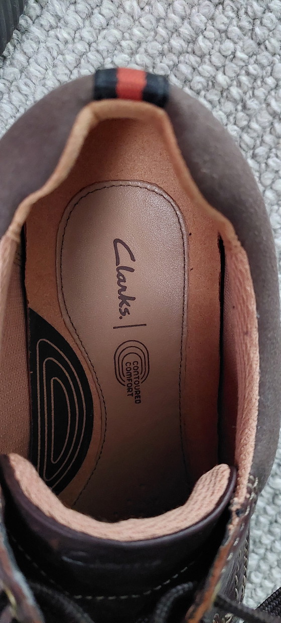 Image 1 of CLARKS donaway edge brown lace-up shoes