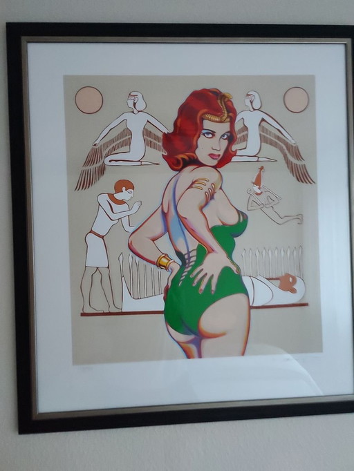 Color lithograph by the "Nile Queen" Mel Ramos