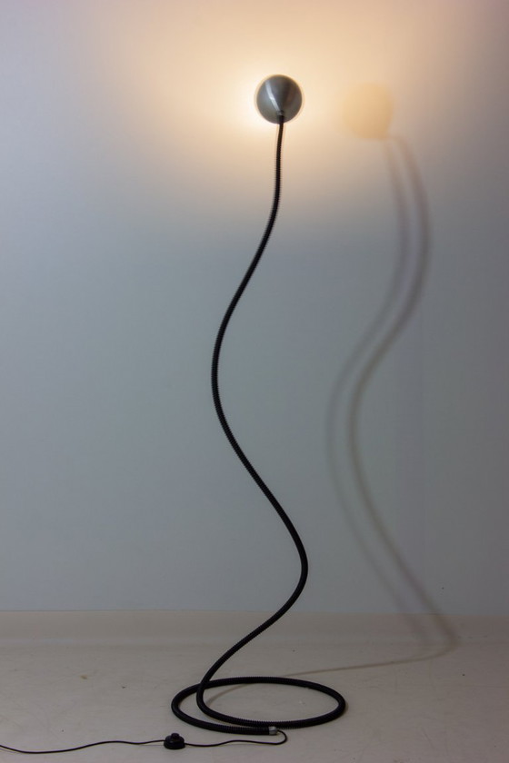 Image 1 of Rare lampadaire Serpente de Valenti, Italie, années 1970