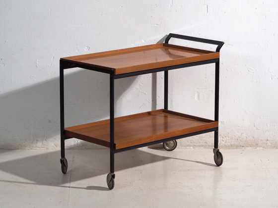Carrito de servicio antiguo OPAL – Alemania, circa 1960 – Carritos de bar, Wood, polished steel (photo 5 of 40)