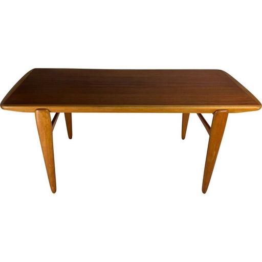Tavolino da caffè vintage in teak svedese di HMB Möbler, Svezia