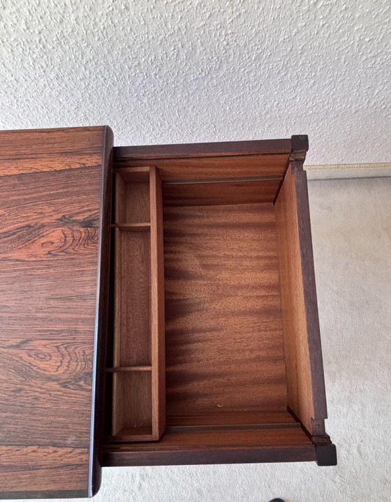 Vintage Deense naaidoos van palissanderhout – Arrebo Møbler, Bijzettafels, Wood (photo 7 of 7)