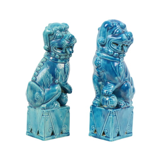 Pair of Foo Dogs Temple Lions