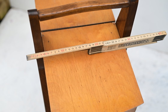 Image 1 of Pezzo unico, retrò e vintage!! Scatola da cucito di metà secolo con motivo a cavallo: contenitore in stile scandinavo retrò.