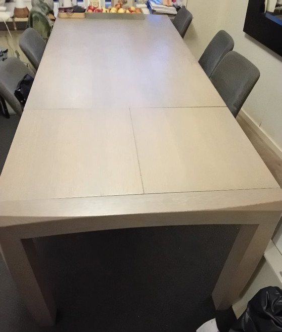 Image 1 of Zodiac oak extendable dining table